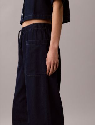 Женские джинсы Calvin Klein Cotton Lyocell Pull-On Cargo Pants — фото 3