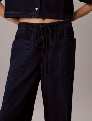 Женские джинсы Calvin Klein Cotton Lyocell Pull-On Cargo Pants — фото 6