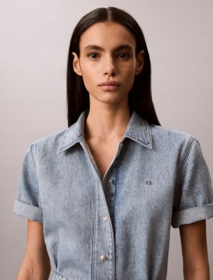 Женские платья Calvin Klein Denim Belted Mini Dress — фото 2