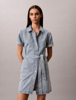 calvin klein denim mini dress Calvin Klein Denim Mini Dress