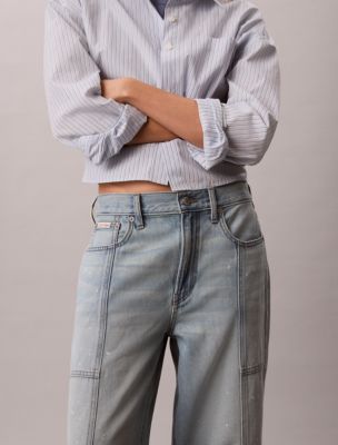 Женские джинсы Calvin Klein Workwear Denim 90s Loose, цвет: Индиго — фото 6