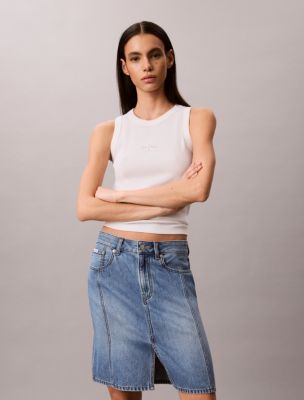 Женские юбки Calvin Klein Workwear Denim Midi Skirt — фото 2