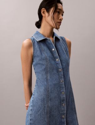 Женские платья Calvin Klein Denim Seamed Mini Dress — фото 5
