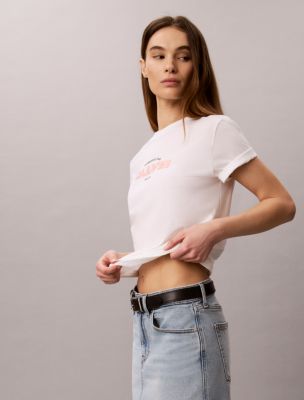 Женские футболки Calvin Klein Bold Logo Graphic Classic T-Shirt — фото 3