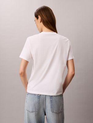 Женские футболки Calvin Klein Calvin Script Logo Classic Tee — фото 4