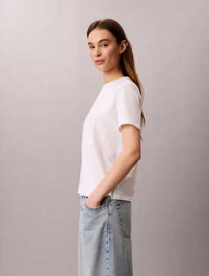 Женские футболки Calvin Klein Calvin Script Logo Classic Tee — фото 5