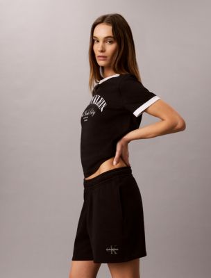 Женские шорты Calvin Klein Monologo French Terry Shorts — фото 3