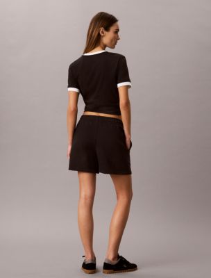 Женские шорты Calvin Klein Monologo French Terry Shorts — фото 4