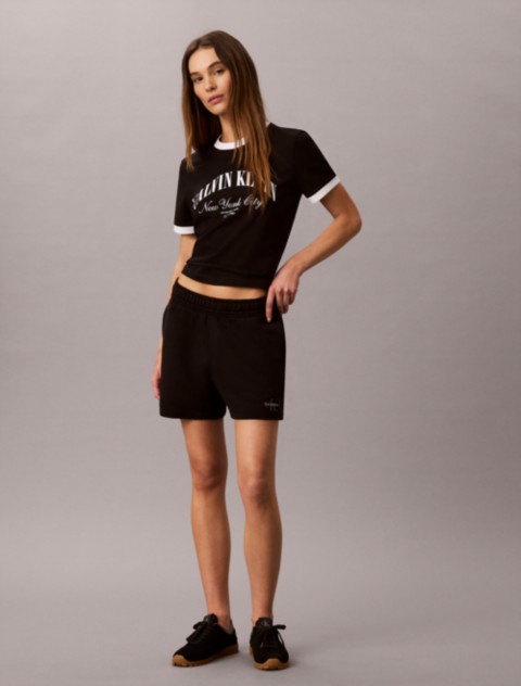 Женские шорты Calvin Klein Monologo French Terry Shorts
