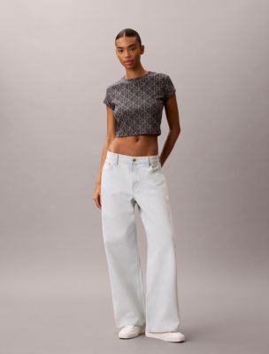 Женские футболки Calvin Klein Emblem Logo Baby Tee — фото 5