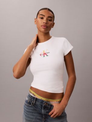 Pride Monologo Baby Tee from Calvin Klein - $49