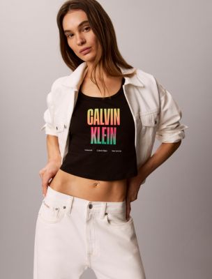Женские футболки Calvin Klein Pride Slim Scoopneck Tee — фото 5
