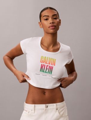 Pride Slim Scoopneck Tee from Calvin Klein - $49