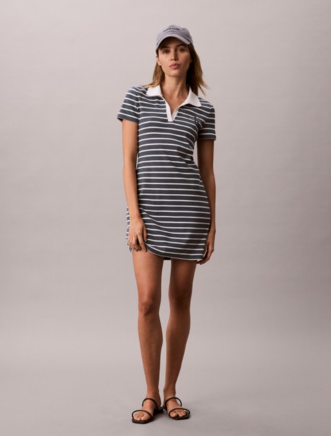 Женские платья Calvin Klein Monologo Rib Stripe Mini Dress
