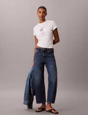 Женские футболки Calvin Klein Floral Graphic Classic Tee — фото 5