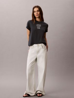 Женские футболки Calvin Klein CK NY Photo Graphic Boxy Tee — фото 3