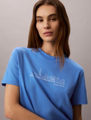 New York Cityscape Classic Graphic Tee, Marina