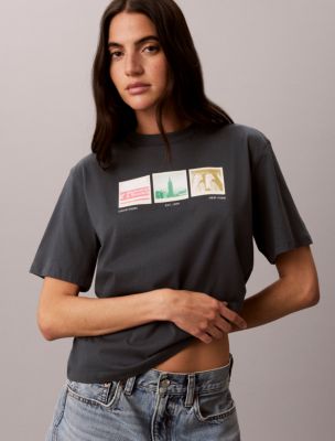 Женские футболки Calvin Klein NYC Photostrip Graphic Boxy T-Shirt — фото 3
