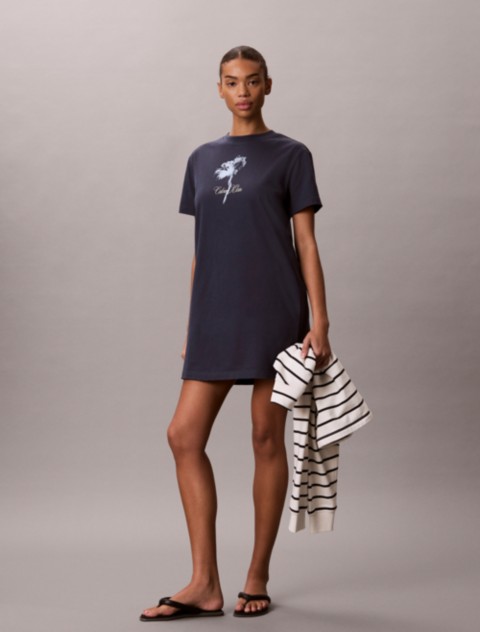 Женские платья Calvin Klein Floral Graphic Mini T-Shirt Dress