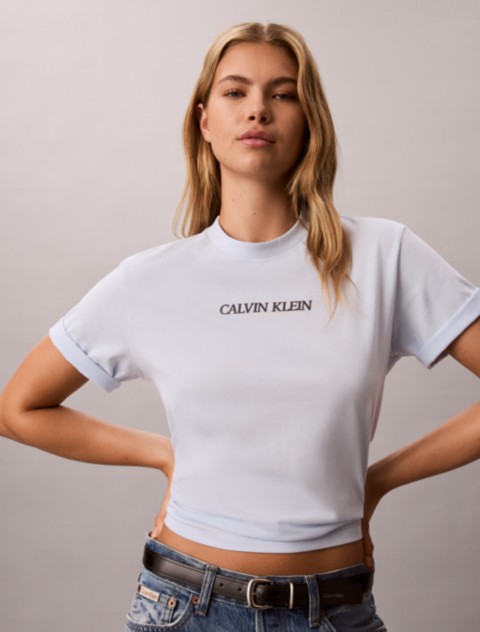 Женские футболки Calvin Klein Logo Graphic Boxy Tee