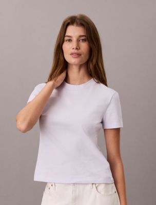Allover Monogram Slim T-Shirt, Lacey Lilac