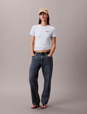 Женские футболки Calvin Klein Logo Graphic Slim T-Shirt — фото 5