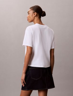 Женские футболки Calvin Klein Cursive Calvin Klein Graphic Boxy Tee — фото 3