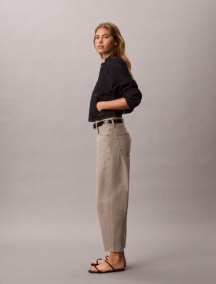 Женские джинсы Calvin Klein Cropped Barrel Jeans — фото 3