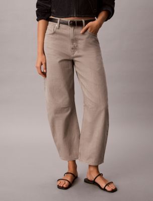 Женские джинсы Calvin Klein Cropped Barrel Jeans — фото 4