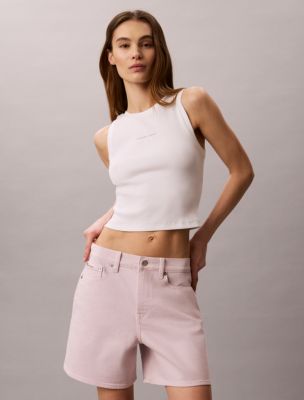 Женские шорты Calvin Klein Garment-Dyed High Rise A-Line Shorts — фото 2