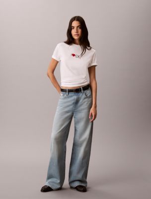 Wide Leg Jeans, Light Oceana