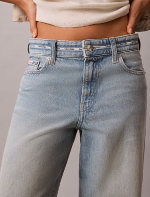 Женские джинсы Calvin Klein Low Rise Baggy Logo Jeans — фото 3