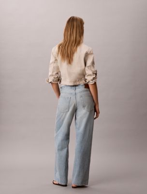 Женские джинсы Calvin Klein Low Rise Baggy Logo Jeans — фото 5