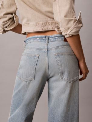 Женские джинсы Calvin Klein Low Rise Baggy Logo Jeans — фото 6