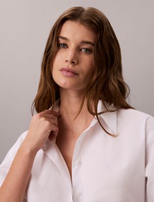 Poplin Cotton Classic Button-Down Shirt - thumbnail 4
