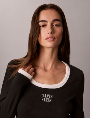 Женские платья Calvin Klein Logo Graphic Rib Mini Dress — фото 3