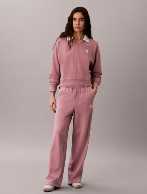 Женские худи Calvin Klein Woven Monologo Terry Relaxed Sweatshirt — фото 3