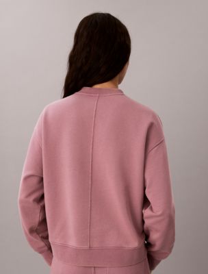 Женские худи Calvin Klein Woven Monologo Terry Relaxed Sweatshirt — фото 4