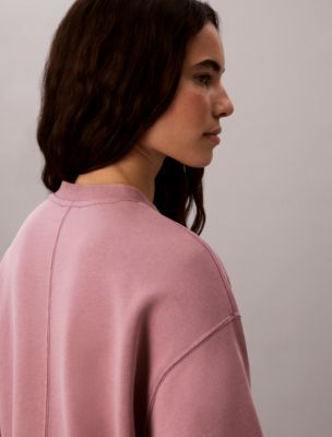 Женские худи Calvin Klein Woven Monologo Terry Relaxed Sweatshirt — фото 6