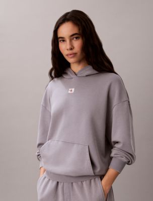 Woven Monologo Terry Pullover Hoodie, Quicksilver