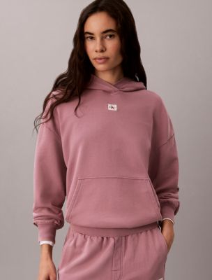 Женское худи Calvin Klein Woven Monologo Terry Pullover, цвет: Орхидея — фото 6