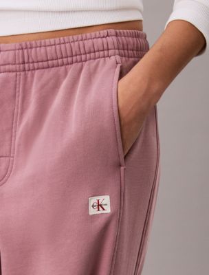 Женские брюки Calvin Klein Woven Monologo Terry Sweatpants — фото 4