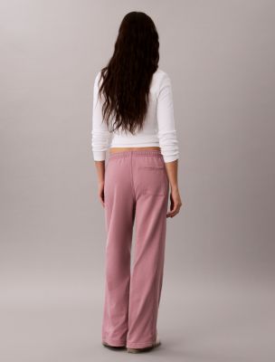 Женские брюки Calvin Klein Woven Monologo Terry Sweatpants — фото 5