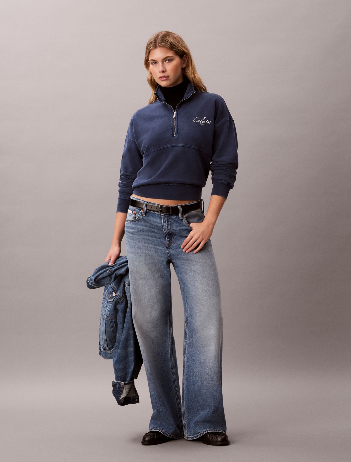 French Terry Zip Sweatshirt