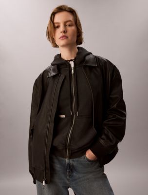 Женский свитшот Calvin Klein Denim Wash French Terry Zip, цвет: Чёрный — фото 6