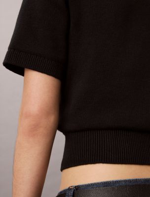 Женские свитеры Calvin Klein Monologo Short Sleeve Sweater — фото 6