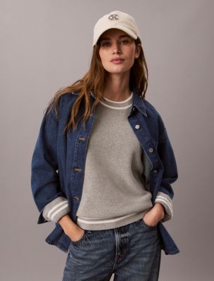 Женские свитеры Calvin Klein Woven Monologo Crewneck Sweater — фото 2