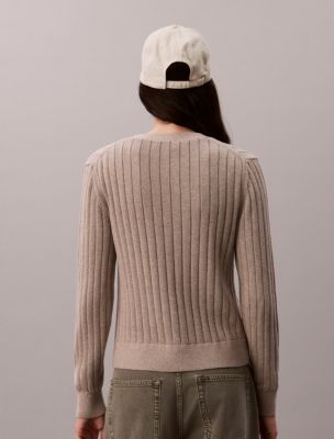 Женские кардиганы Calvin Klein Woven Monologo Cardigan — фото 4