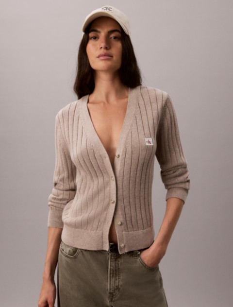 Женские кардиганы Calvin Klein Woven Monologo Cardigan
