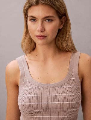 Женские топы Calvin Klein Tech Knit Striped Tank Top — фото 3